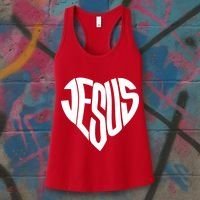 Jesus Heart Women's Tank Top thumb 3
