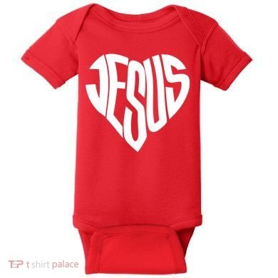Jesus Heart Baby Bodysuit