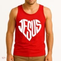 Jesus Heart Tank Top thumb 3