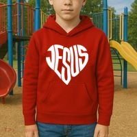 Jesus Heart Kids Hoodie thumb 2