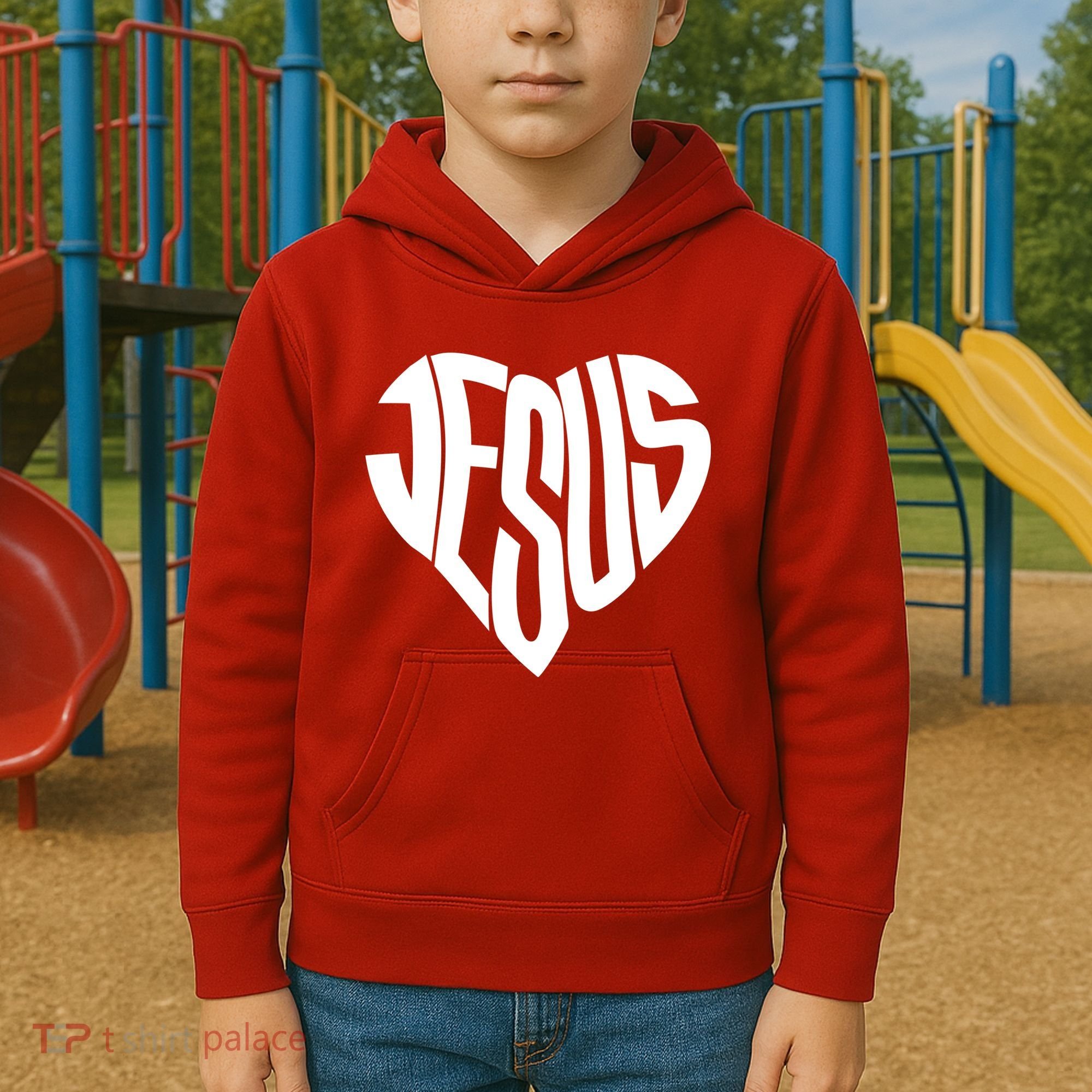 Jesus Heart Kids Hoodie