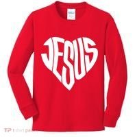 Jesus Heart Kids Long Sleeve Shirt thumb 0