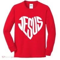 Jesus Heart Kids Long Sleeve Shirt thumb 0