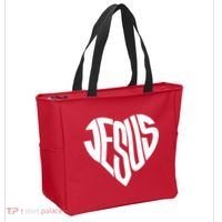 Jesus Heart Tote Bag thumb 2
