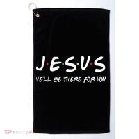 Jesus He'll Be There For You Golf Towel thumb 0