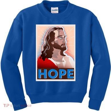 Jesus Hope Vintage Vote Poster Kids Sweatshirt