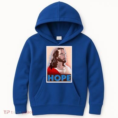 Jesus Hope Vintage Vote Poster Kids Hoodie
