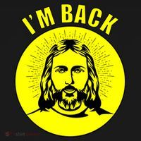 Jesus I'm Back Risen Easter Button thumb 1