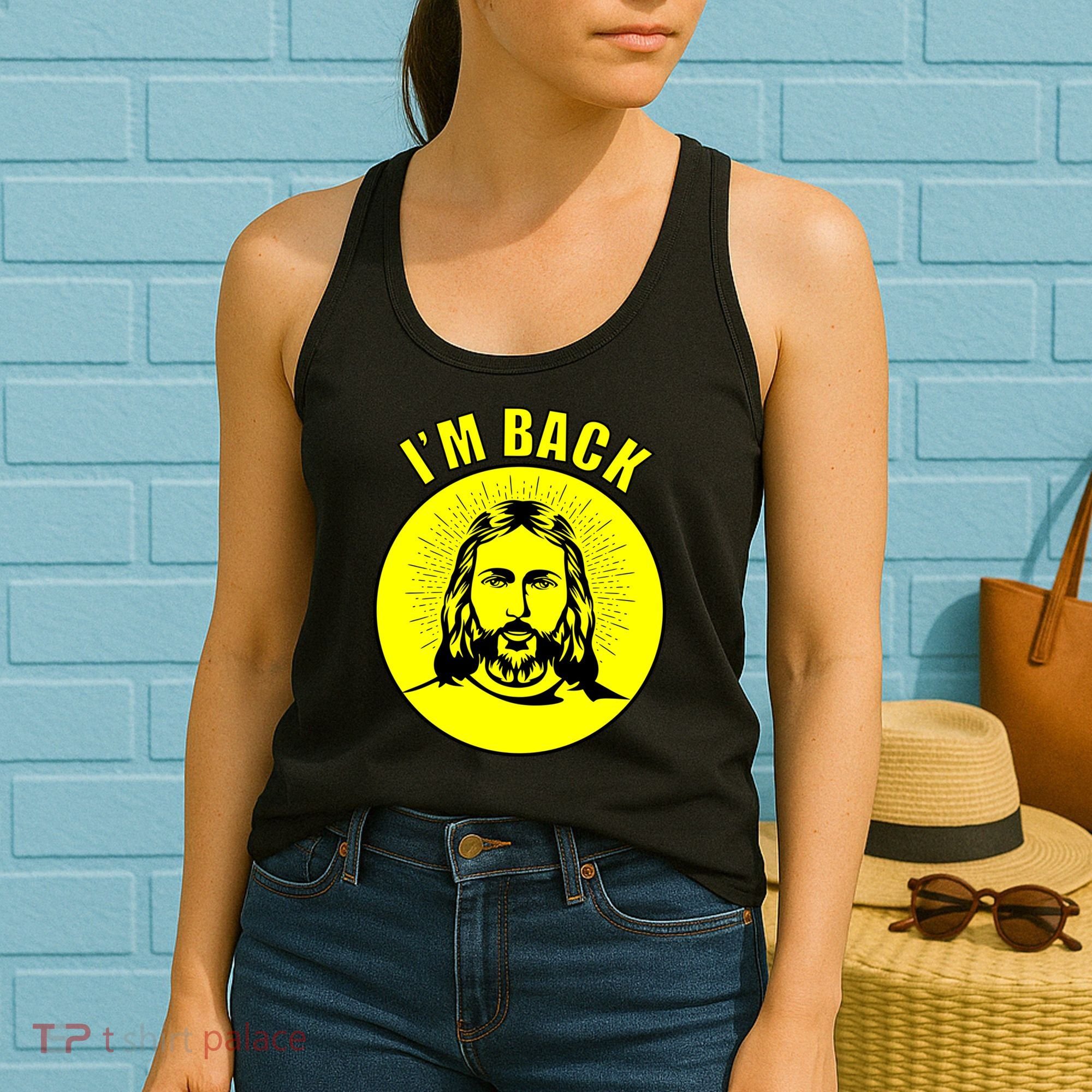 Jesus I'm Back Risen Easter Women's Tank Top