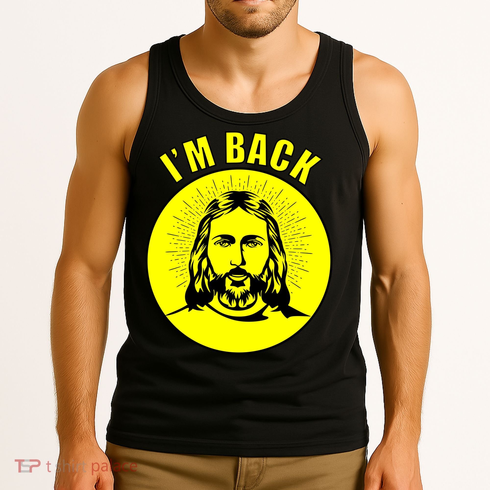 Jesus I'm Back Risen Easter Tank Top