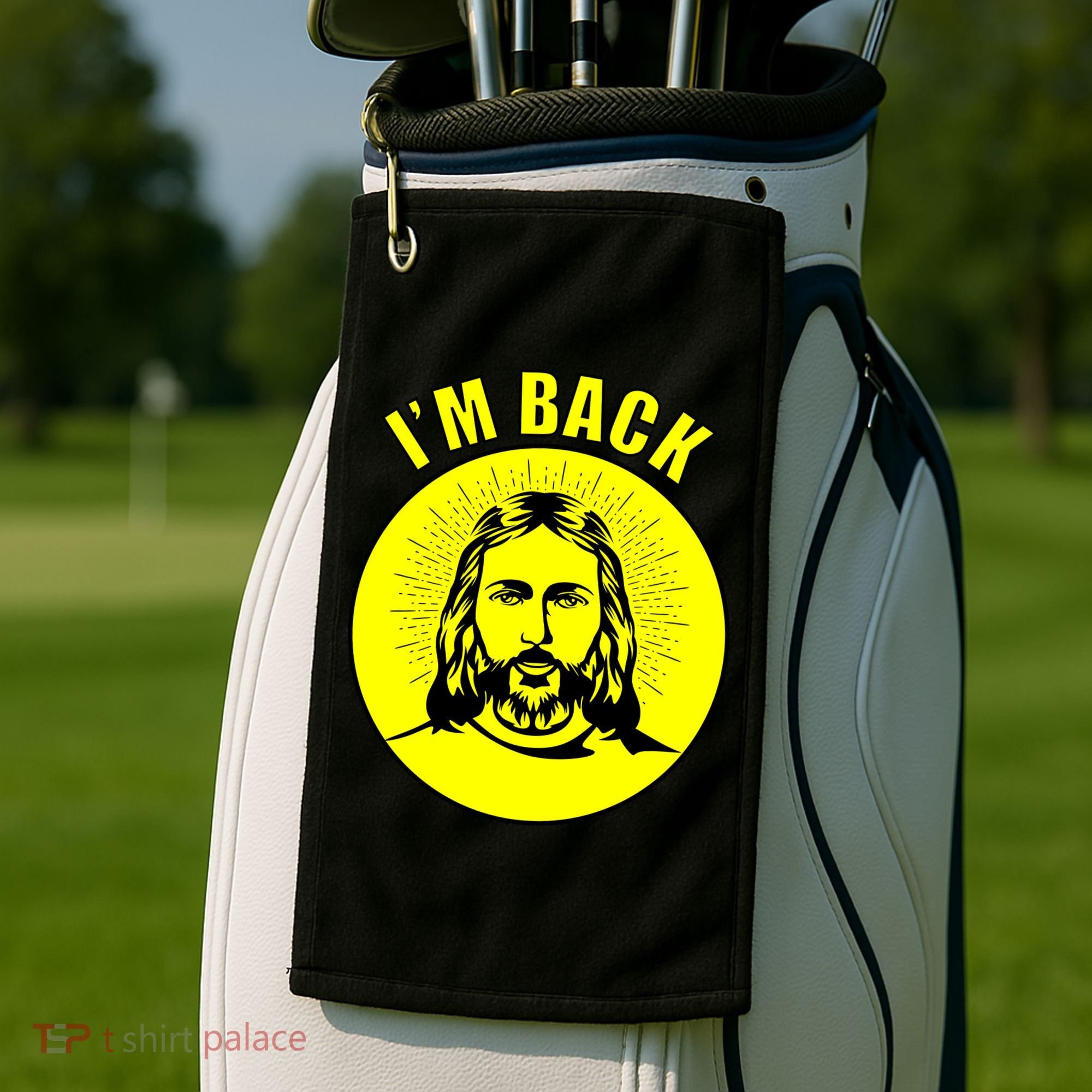 Jesus I'm Back Risen Easter Golf Towel