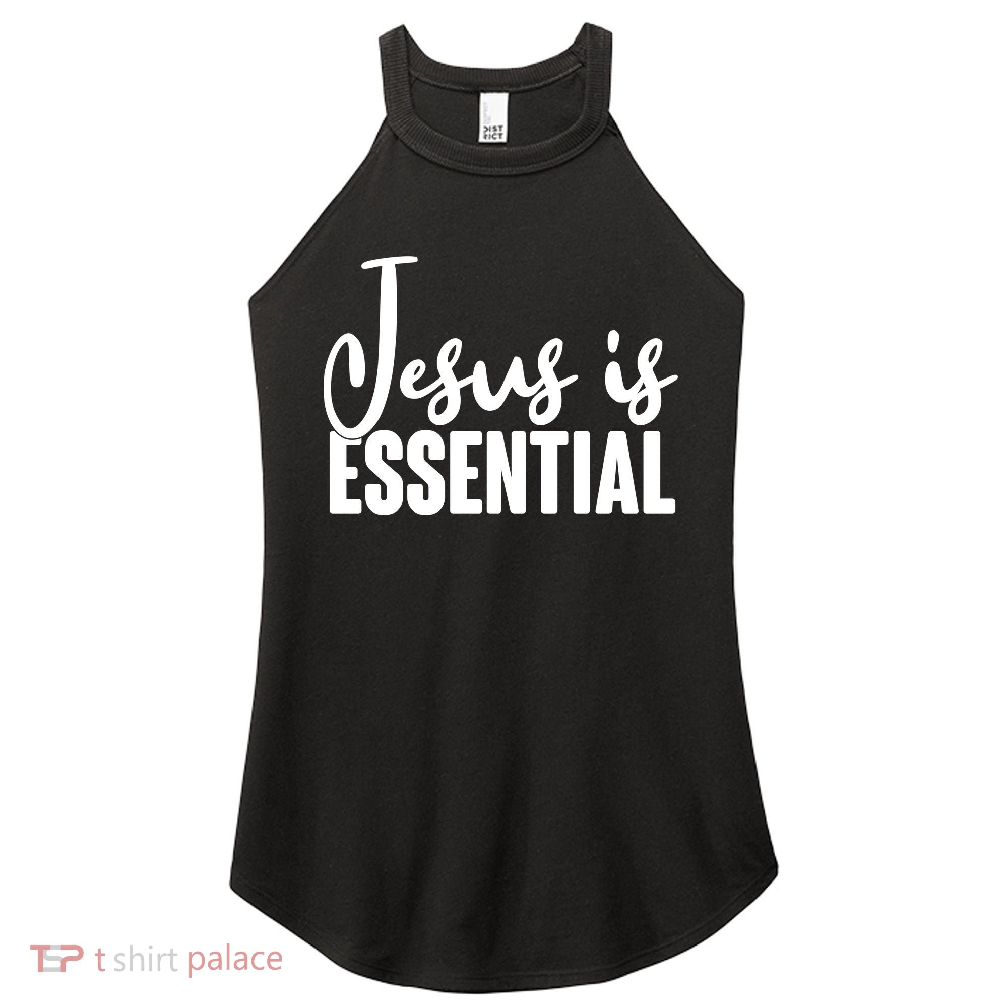 Jesus Is Essential Women's Perfect Tri Rocker Tank