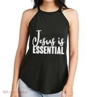 Jesus Is Essential Women's Perfect Tri Rocker Tank thumb 2