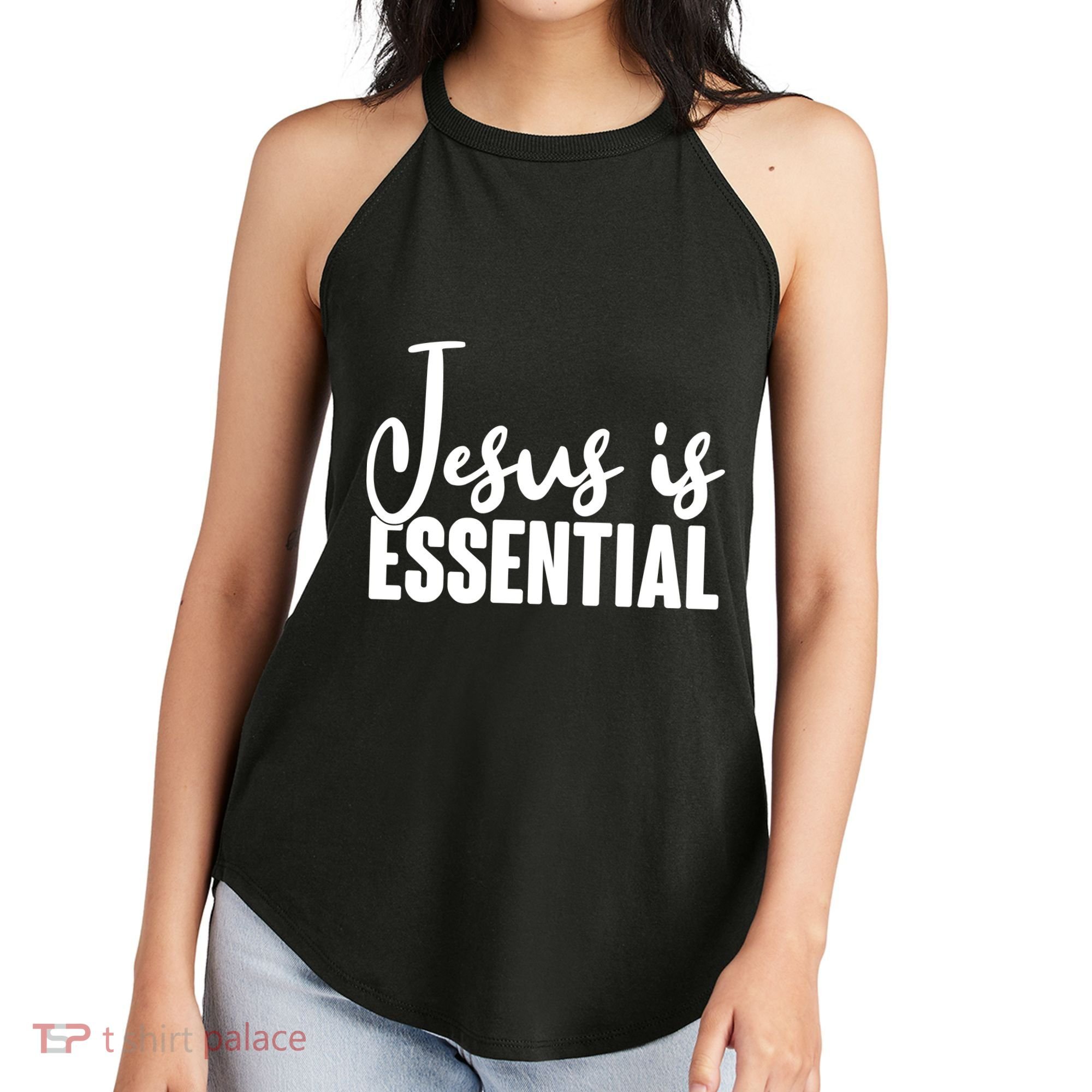 Jesus Is Essential Women's Perfect Tri Rocker Tank