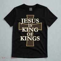 Jesus Is King of Kings Cross Religious T-Shirt thumb 5