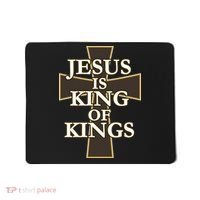 Jesus Is King of Kings Cross Religious Mousepad thumb 0