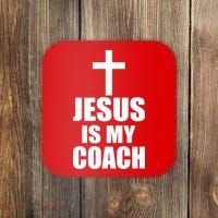 Jesus Is My Coach Coaster thumb 0