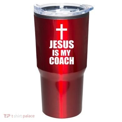 Jesus Is My Coach Tumbler