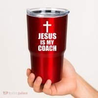 Jesus Is My Coach Tumbler thumb 2