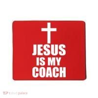 Jesus Is My Coach Mousepad thumb 0