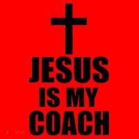Jesus Is My Coach Santa Hat thumb 1