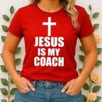 Jesus Is My Coach Women's T-Shirt thumb 2