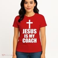 Jesus Is My Coach Women's T-Shirt thumb 4
