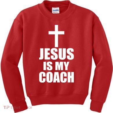 Jesus Is My Coach Kids Sweatshirt