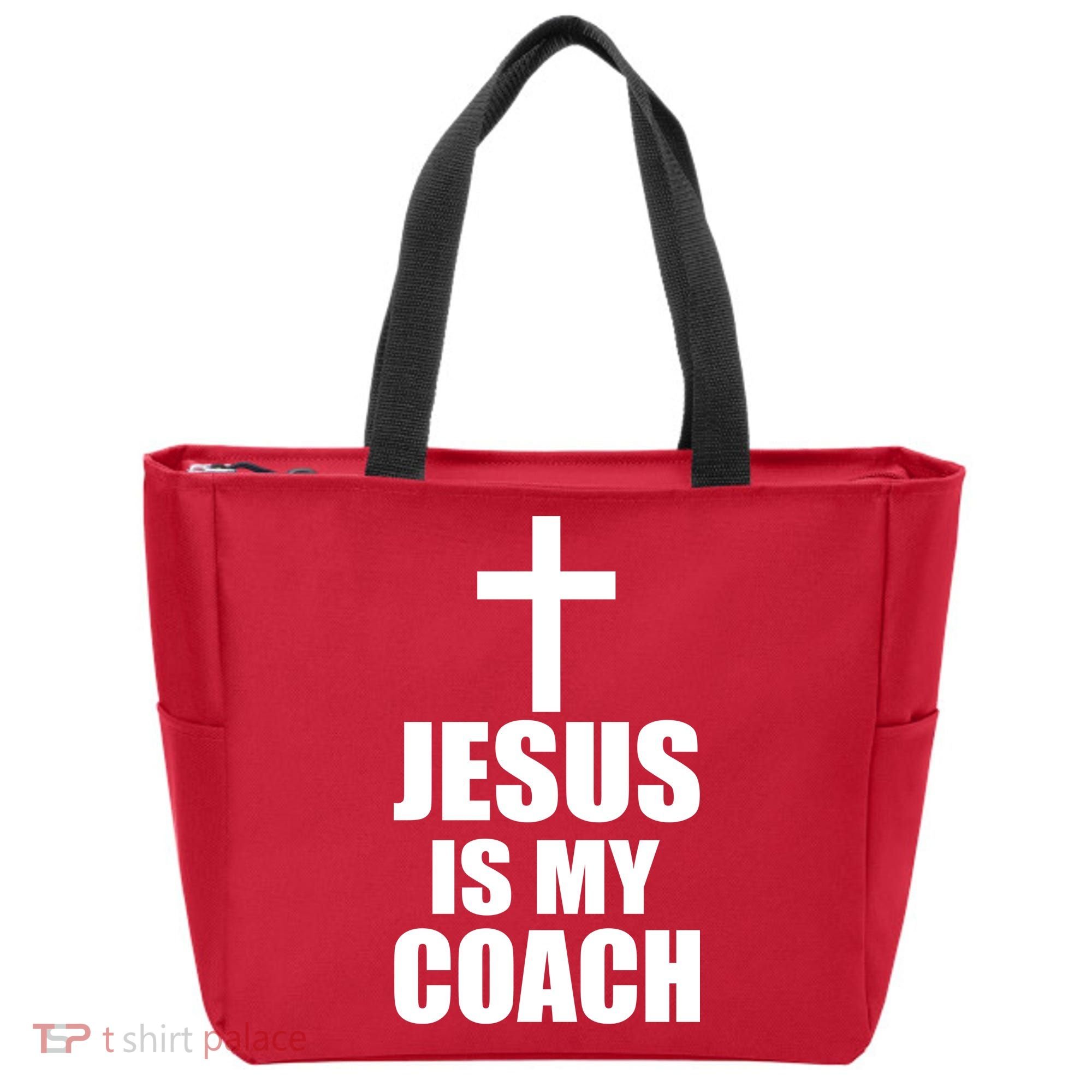 Jesus Is My Coach Tote Bag