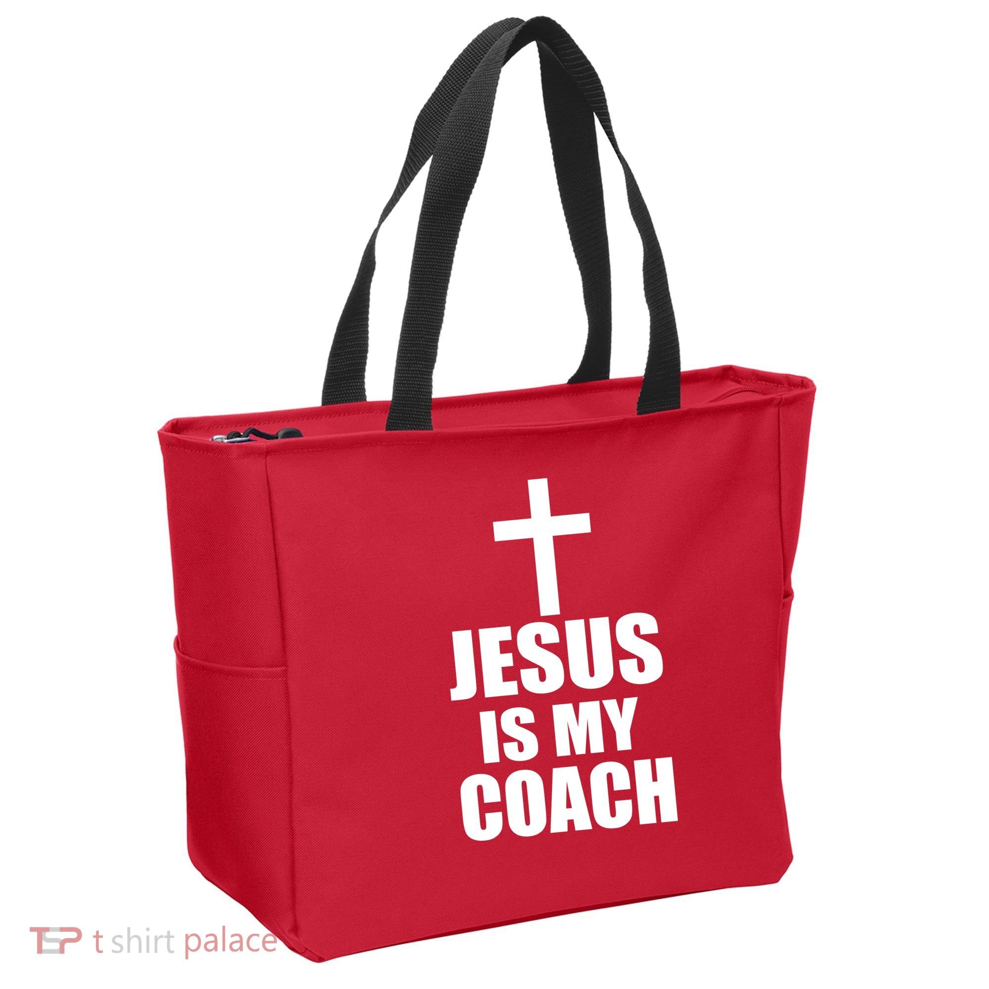Jesus Is My Coach Tote Bag