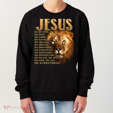Jesus Is My God My King Lion Women's Sweatshirt