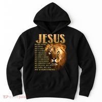 Jesus Is My God My King Lion Hoodie thumb 0