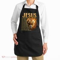 Jesus Is My God My King Lion Apron thumb 2