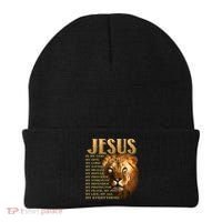 Jesus Is My God My King Lion Beanie thumb 0