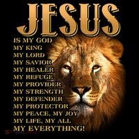 Jesus Is My God My King Lion Women's Hoodie thumb 2