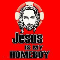 Jesus Is My Homeboy Santa Hat thumb 1