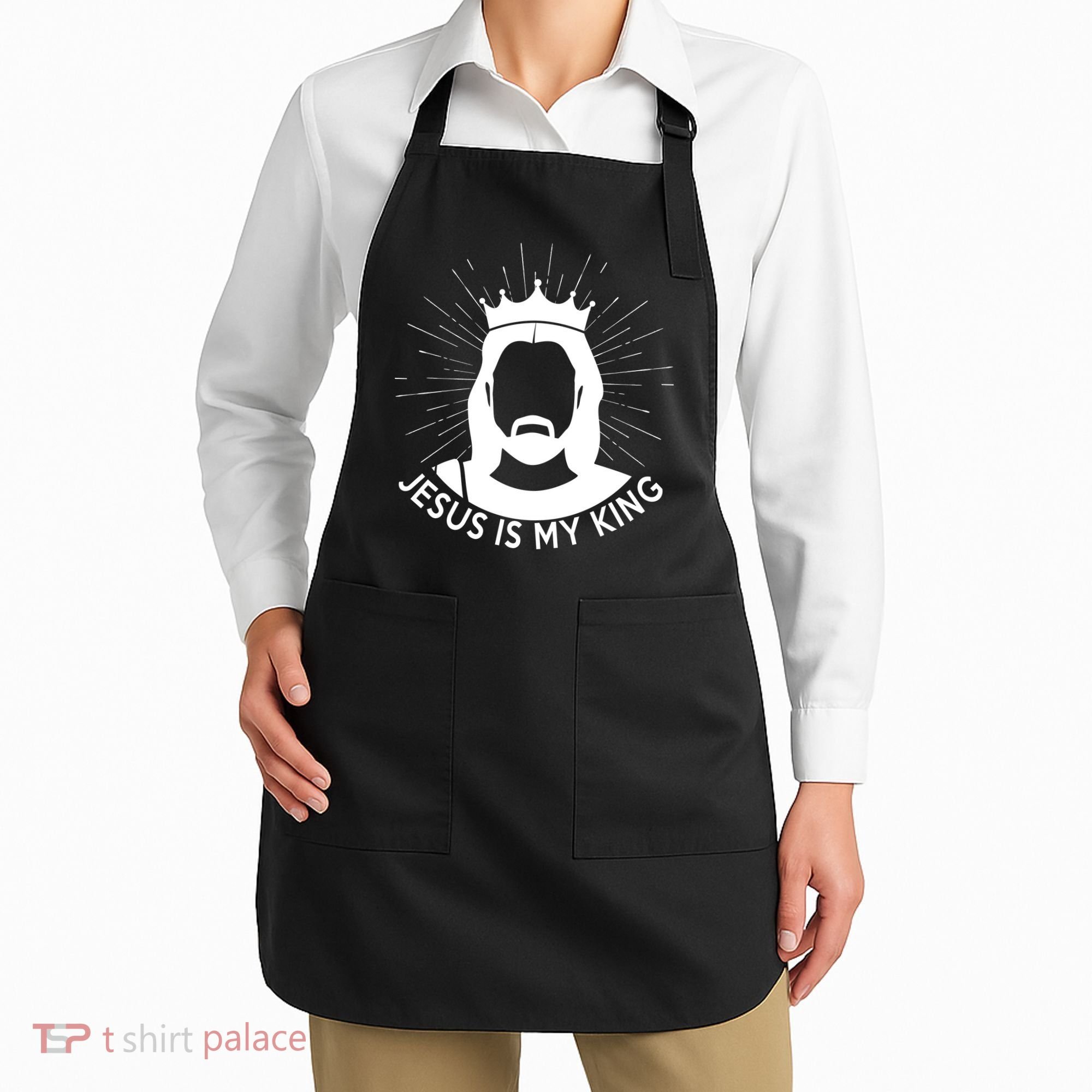 Jesus Is My King Apron