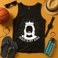 Jesus Is My King Tank Top thumb 4