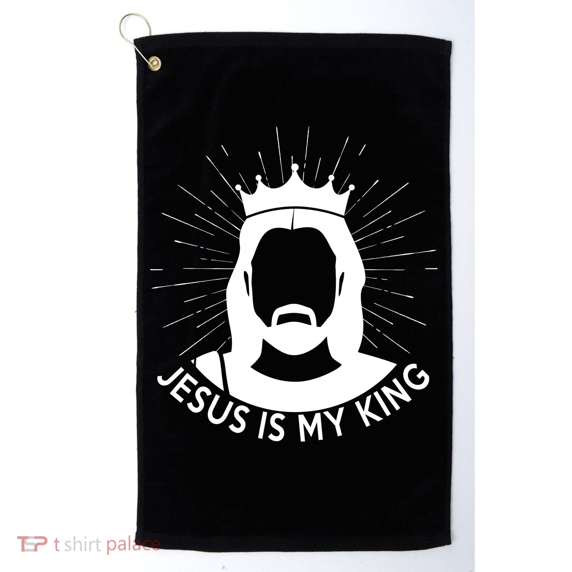 Jesus Is My King Golf Towel