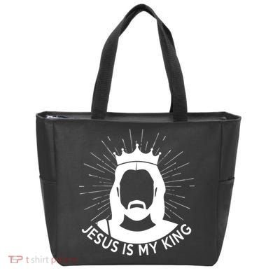 Jesus Is My King Tote Bag