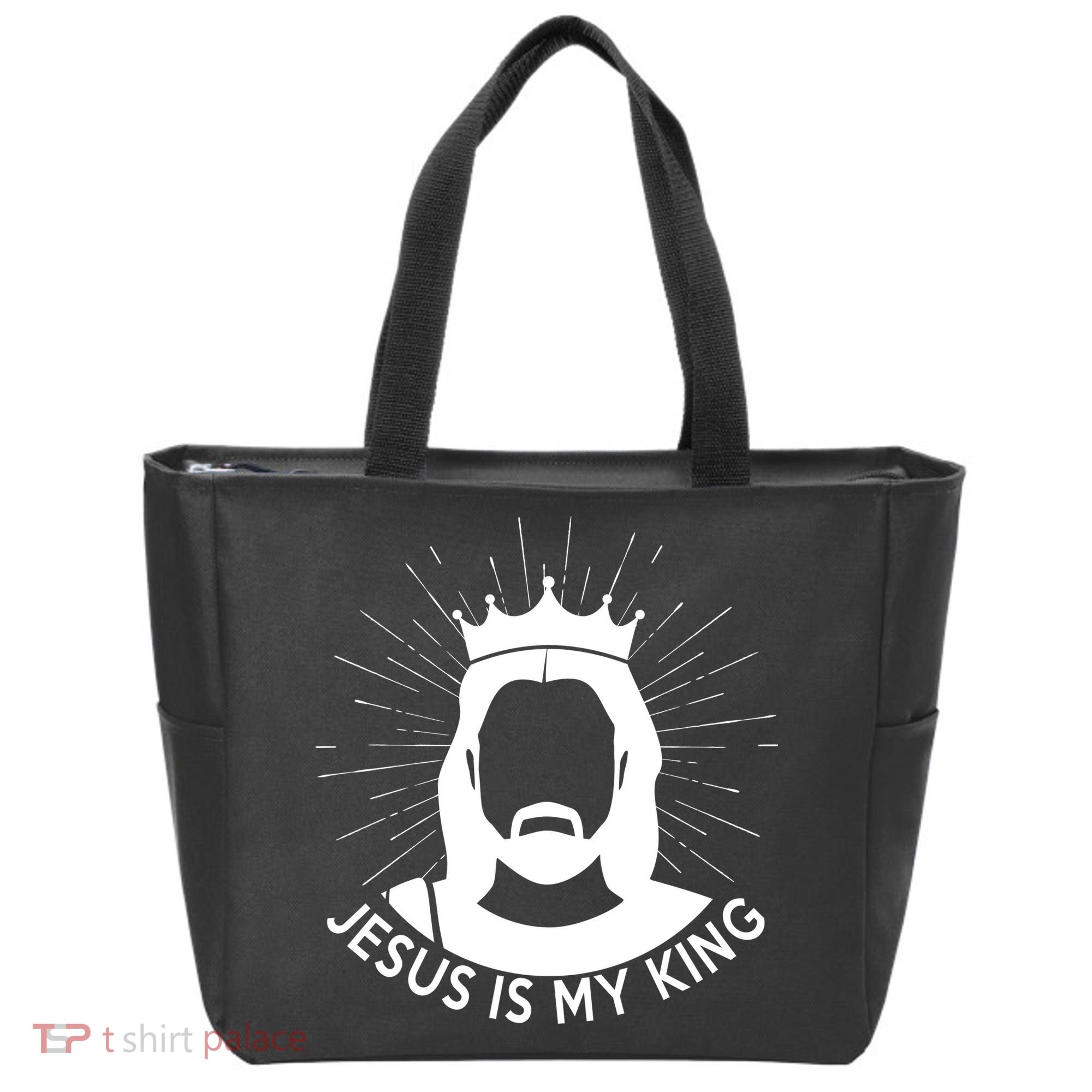 Jesus Is My King Tote Bag