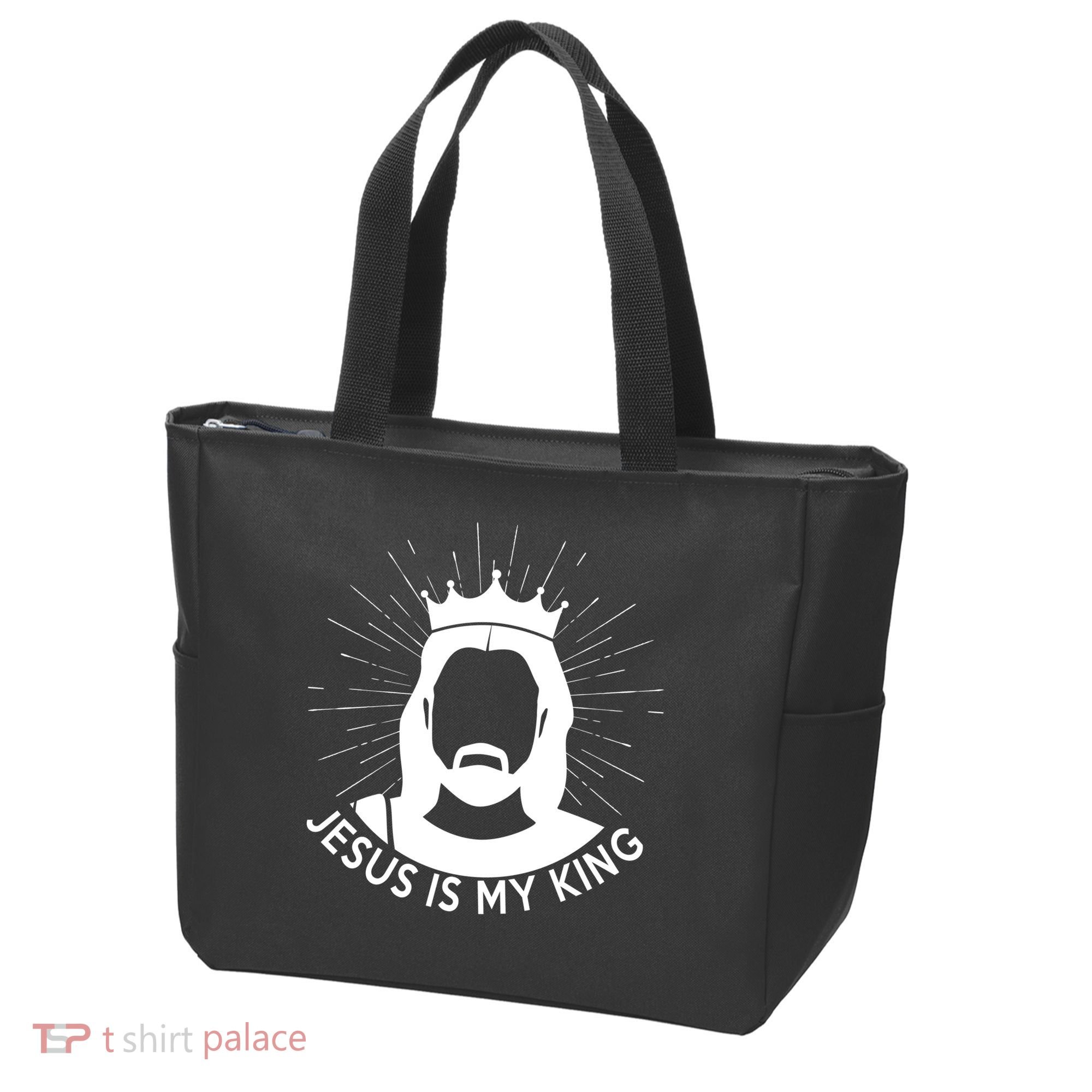 Jesus Is My King Tote Bag
