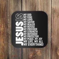 Jesus Is My Life My All My Everything Coaster thumb 0