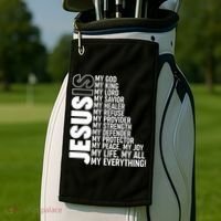Jesus Is My Life My All My Everything Golf Towel thumb 2
