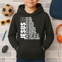 Jesus Is My Life My All My Everything Kids Hoodie thumb 2