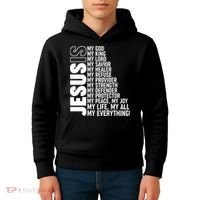 Jesus Is My Life My All My Everything Kids Hoodie thumb 4