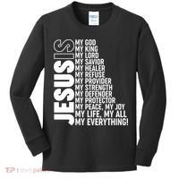 Jesus Is My Life My All My Everything Kids Long Sleeve Shirt thumb 0