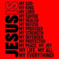 Jesus Is My Life My All My Everything Santa Hat thumb 1