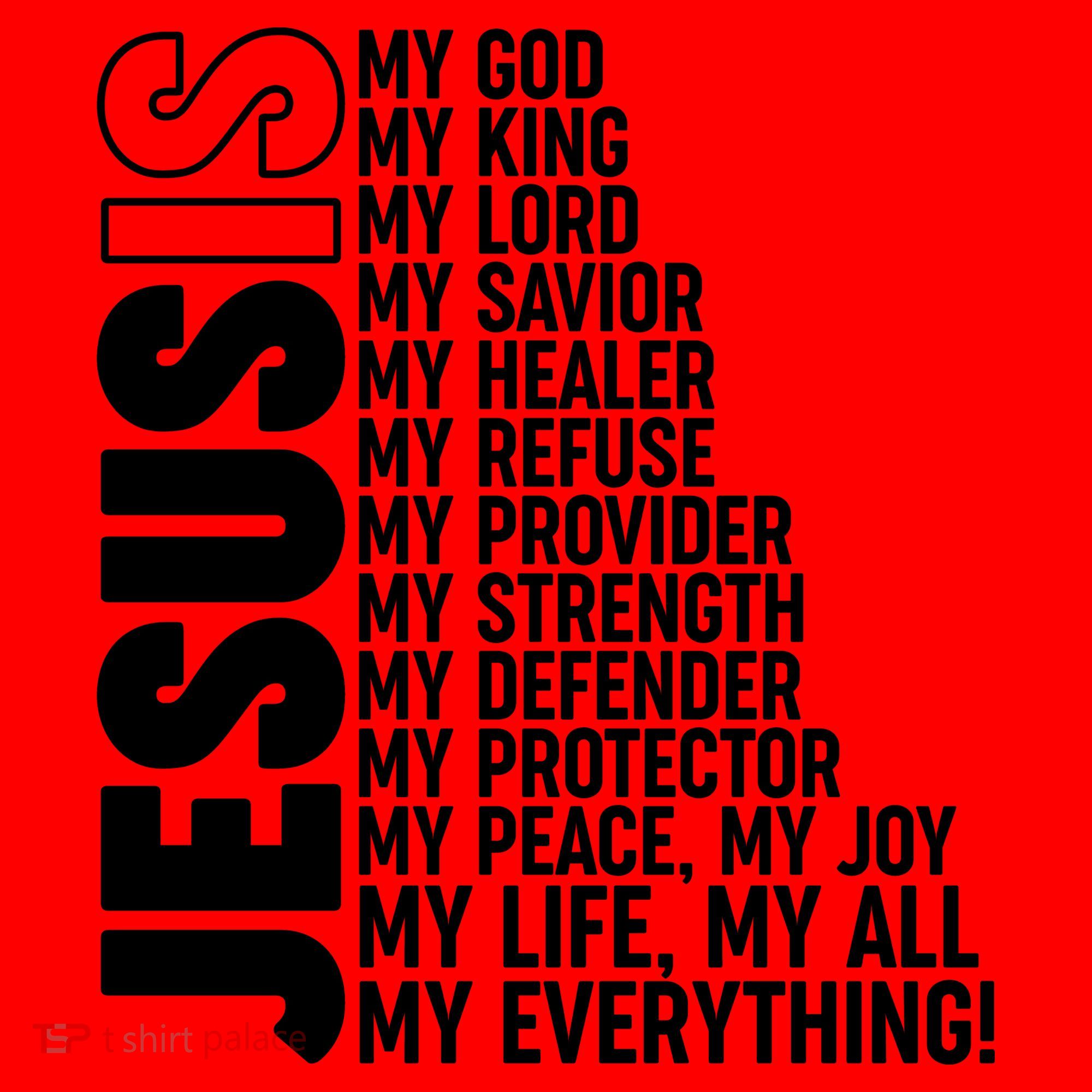 Jesus Is My Life My All My Everything Santa Hat