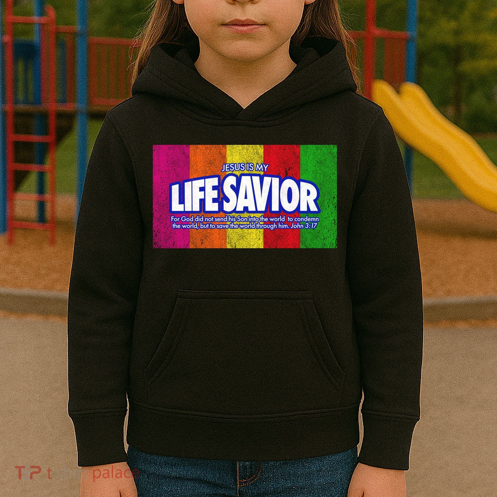 Jesus Is My Life Savior Kids Hoodie